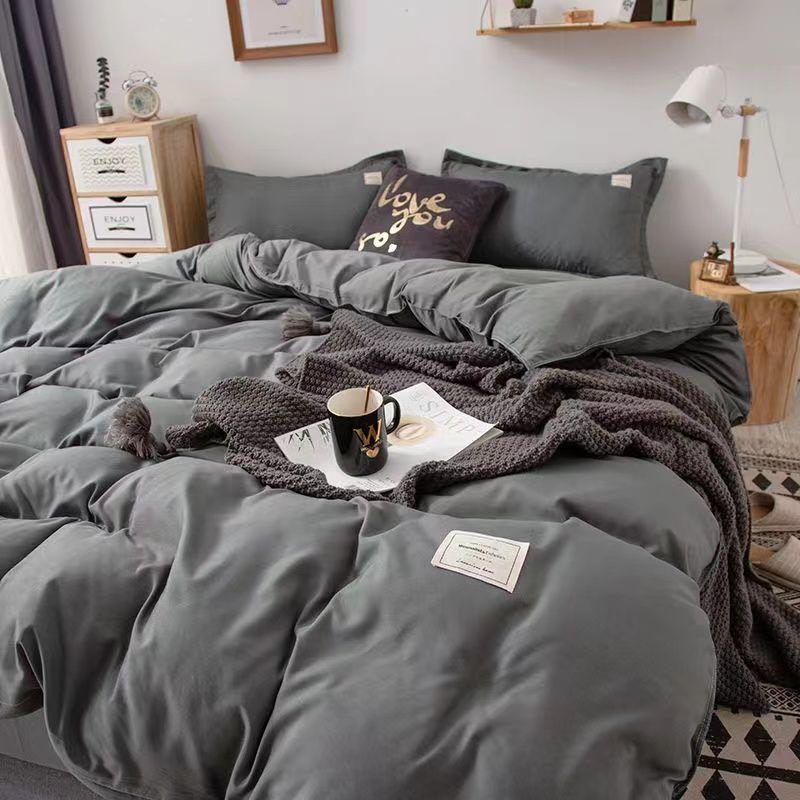 Nordic Duvet Cover Modern Skin-friendly Comfortable Four Season Universal Household Washable Bedroom Students Dormitory Textile