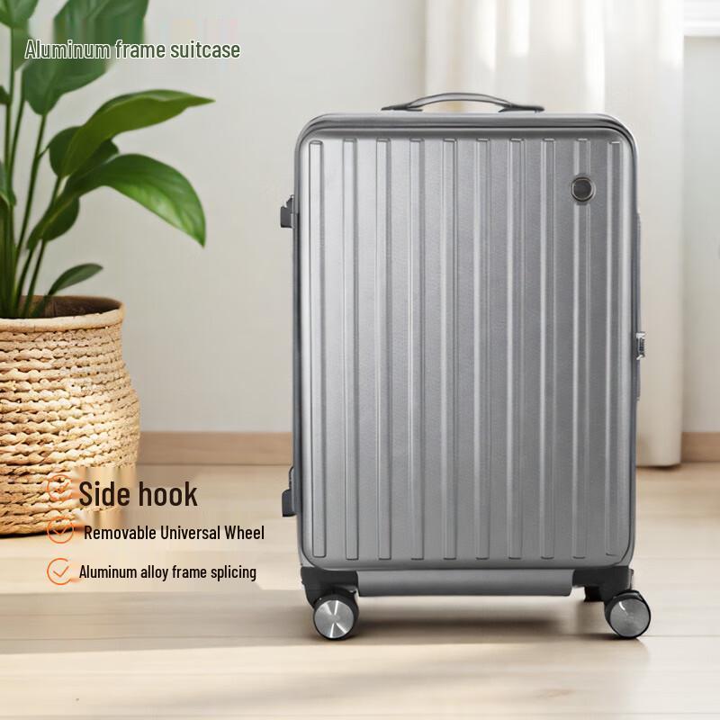 OLOMM Front-Opening Quick Access Zipper Luggage