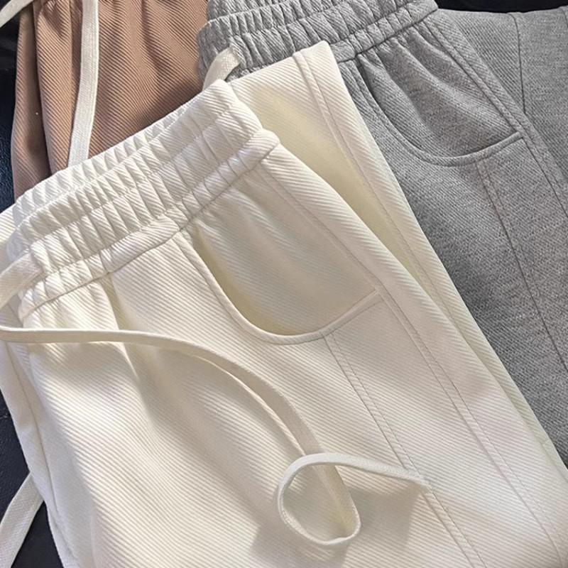 

Women s High-Waisted Wide-Leg Trousers: Versatile Loose-Fit Drape Pants for Autumn and Winter. M