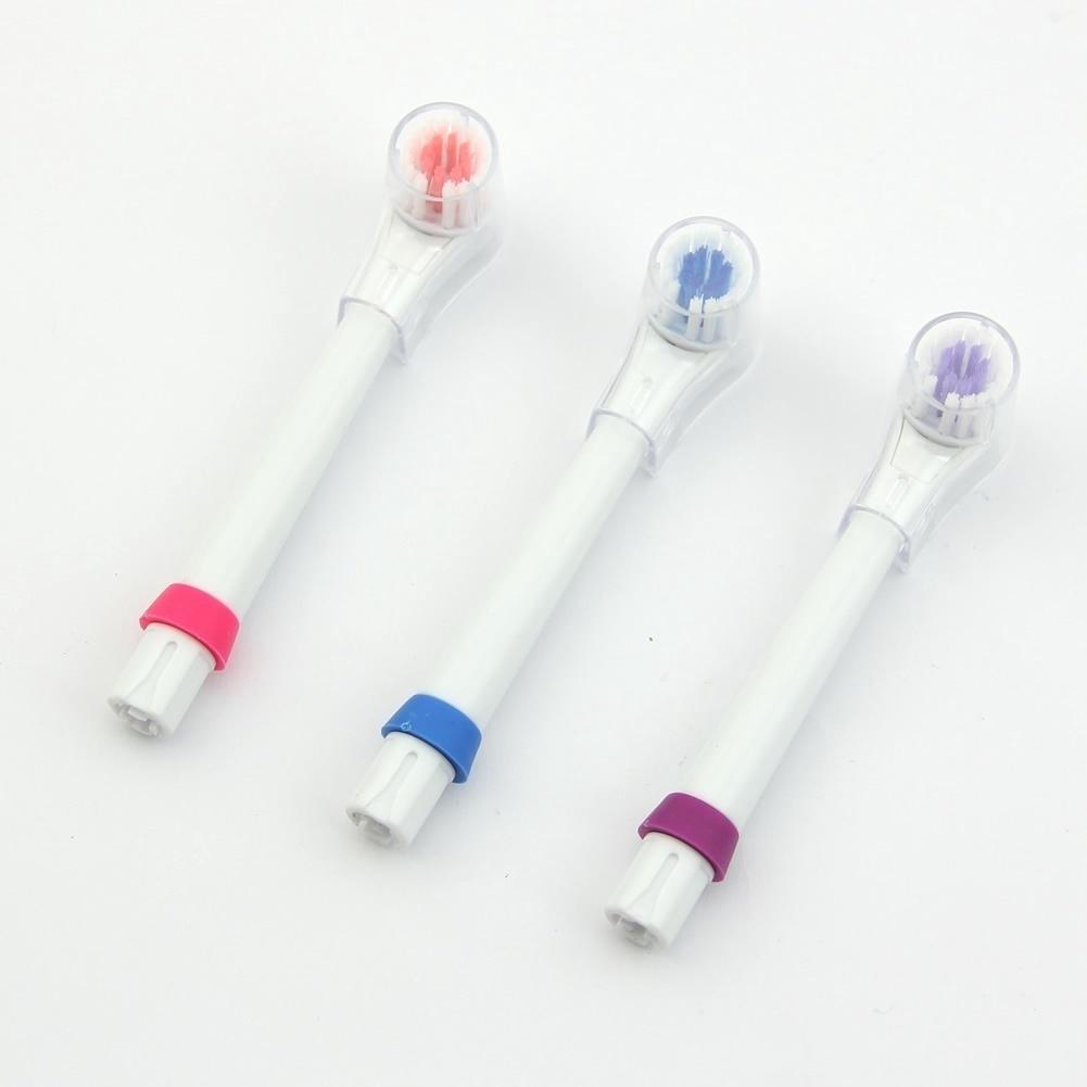 1 Set Draagbare Roterende Elektrische Tandenborstel met 3 Vervangende Borstelkoppen voor Volwassen Tandverzorging