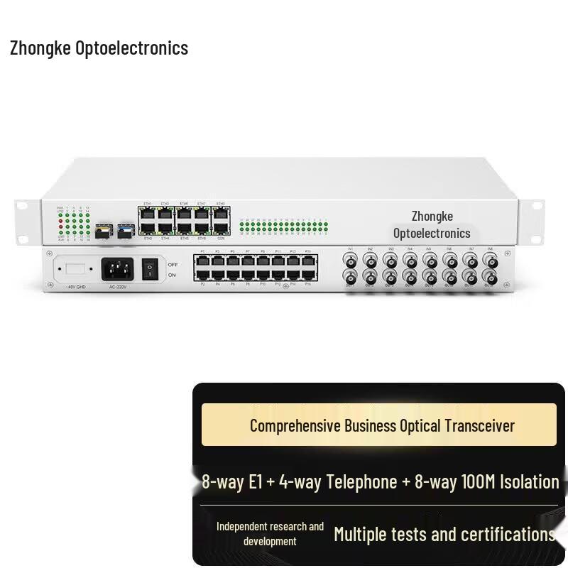 Integrated Services Fiber Optical Transceiver