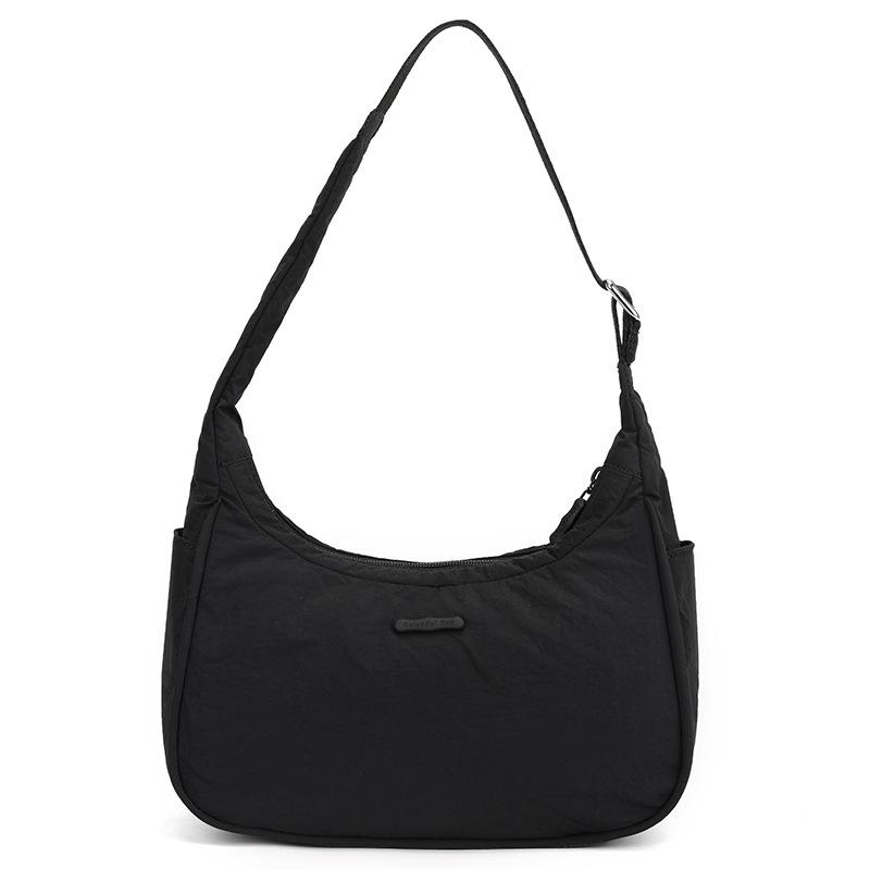 New Women's Simple and Versatile Solid Color Shoulder Bag Daily Commute To Work Armpit Bag