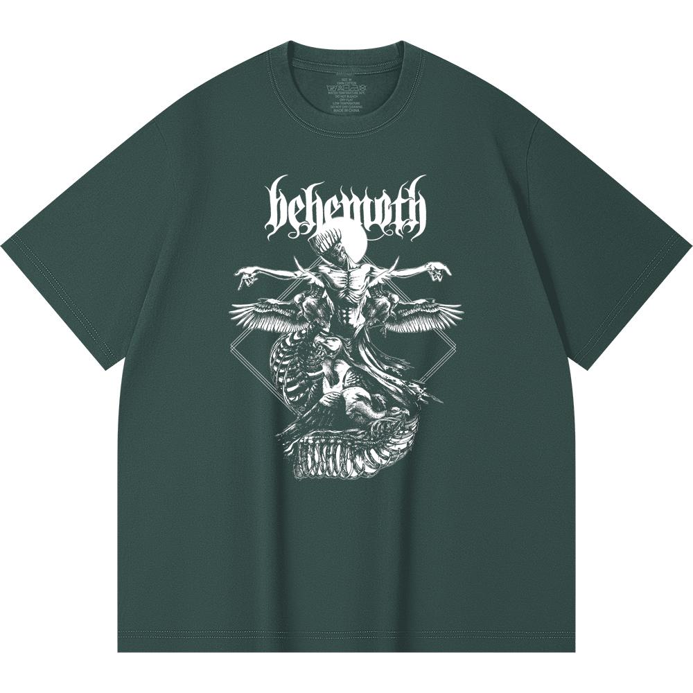 230 g/m² 100% Bavlna T-shirt Heavy Metal Rocková Kapela Tisk Populární Hudby Unisex Těžký Bavlněný T-shirt