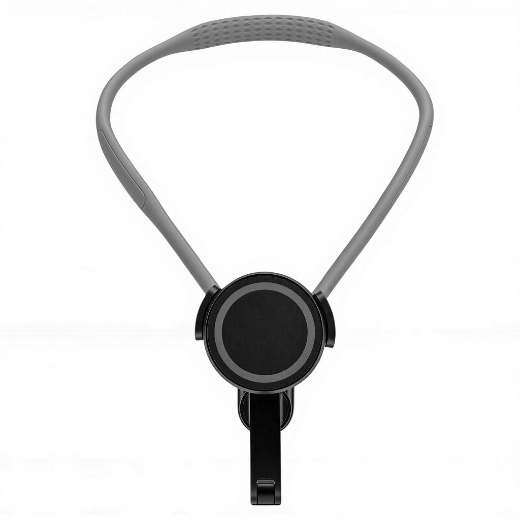 Magnetic Phone Neck Mount 2 in 1 Hands Free POV Vlog Phone Holder for Video Recording 50 90mm Cell Phones