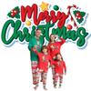 Cozy And Stylish New Monster Print Pajama Set Family Matching Outfits For Christmas