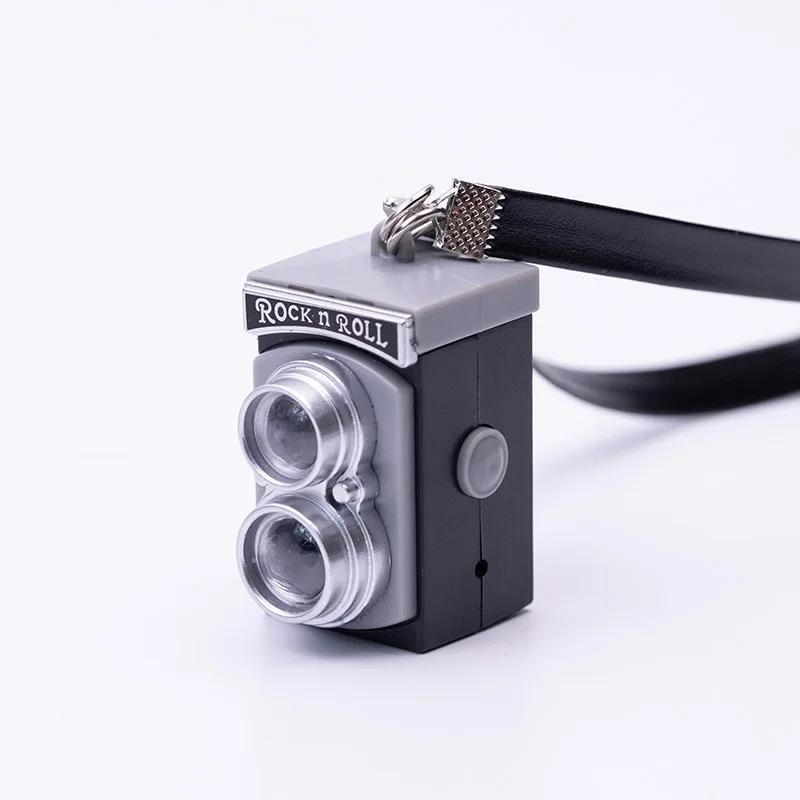 New Creative Mini Glow Baby With DSLR Camera Keychain With Flash Sound Effects Gift Toy Bag Accessories Kids Boy Gift Keychain