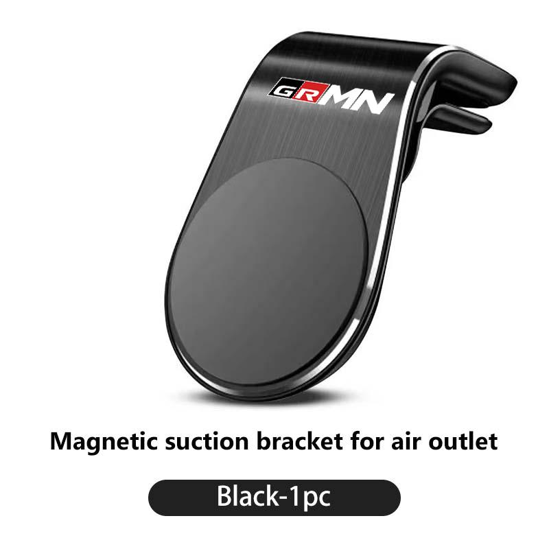 For S0 Car L Type Metal Magnetic Phone Holder Interior Accessories GR Sport Crown RAV4 Yaris Land Cruiser Corolla Prius CHR JH0
