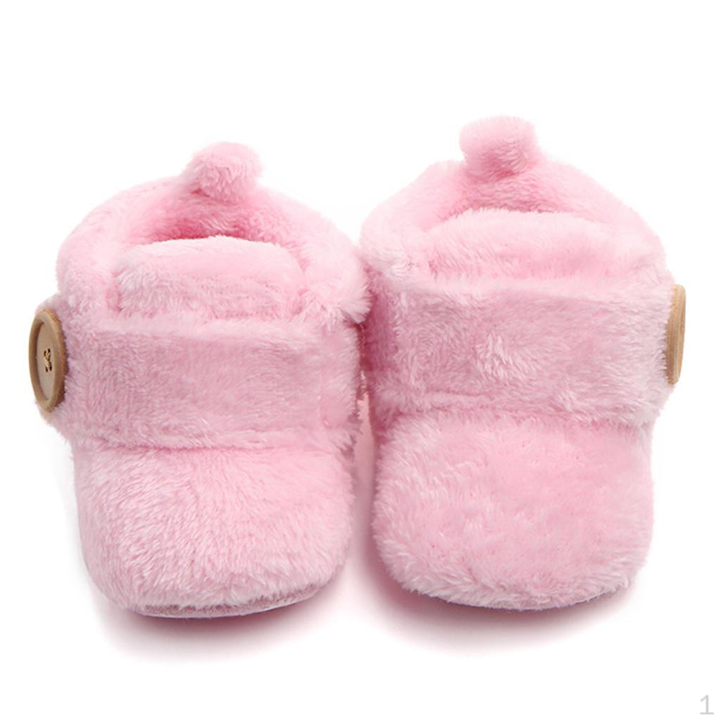 

Baby girls and boys Shoes, Warm Casual Winter Booties & Button Design 9-15Months розовый