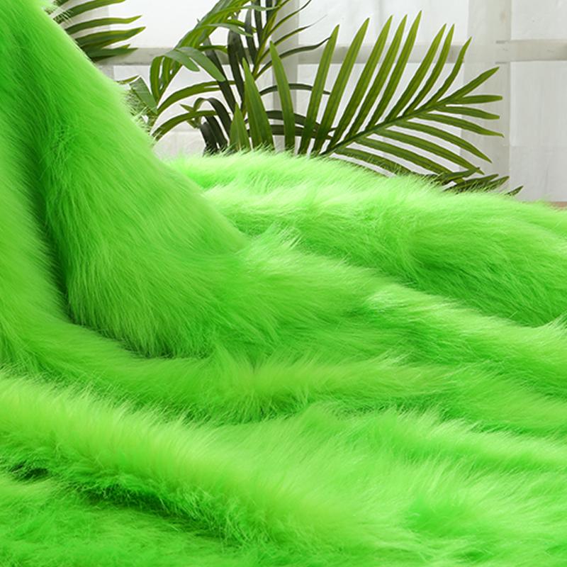 100*170cm Imitation Fox Fur Fabric 5cm Long Artificial Fur Plush Fabric For Diy Carpet Jewelry Phone Counter Cover Photo Props