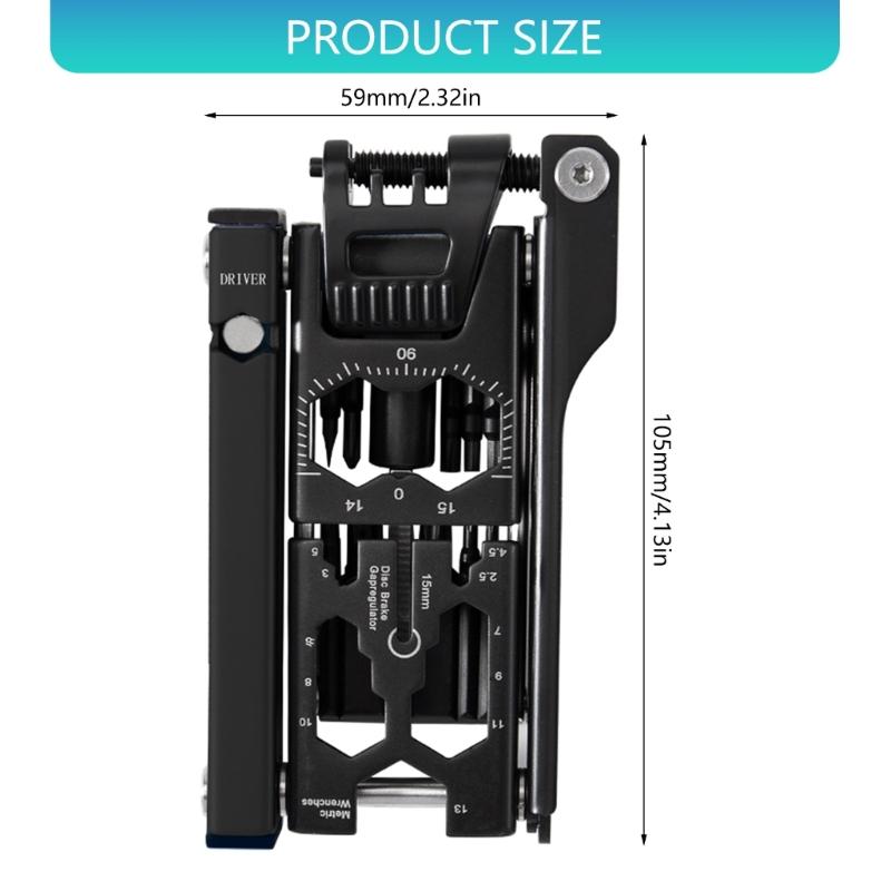 38 in 1 Bicycles Maintenance Tool Pocket Size Heavy Duty Bikes Multiple Tool Multifunctional Bikes High Strength Wrench
