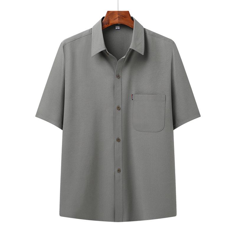 

Комплект рубашки с коротким рукавом из ледяного шелка для мужчин среднего и пожилого возраста 40 (suggested 115-130 jin)