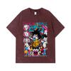 275 GSM Washed T-shirts 100% Cotton Dragon Ball V32 Daima Print Unisex Heavy Cotton T Shirt