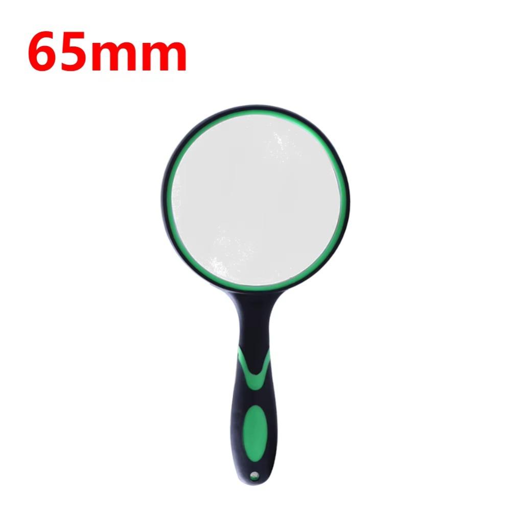 1Pcs Antique Mahogany Handle 10X Magnifying Glass 50/65/75/90/100mm Eye Loupe  For Reading Book
