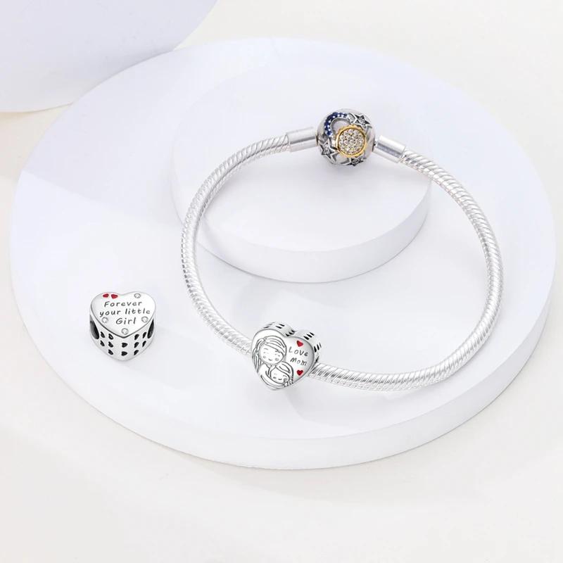 Charms Coppermotherly Love And Family Affection Beads Fit Charms Plataoriginal Bracelet Beads Women Jewellery Making