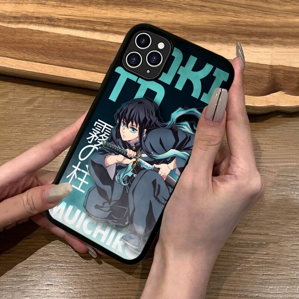

M-Muichiro T-Tokito Demon Slayer Phone Case Wireless Charging PC+TPU For IPhone 11 12 13 14 15 16 17 Pro Max Plus Case iPhone 17 Pro