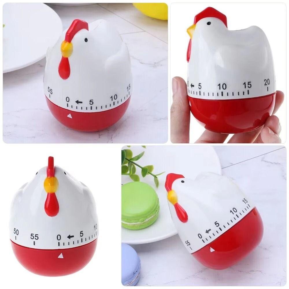Manual Wind Up Mechanical Timer Hen Cooking Timer Cute Animal Countdown Clock  Home Decor