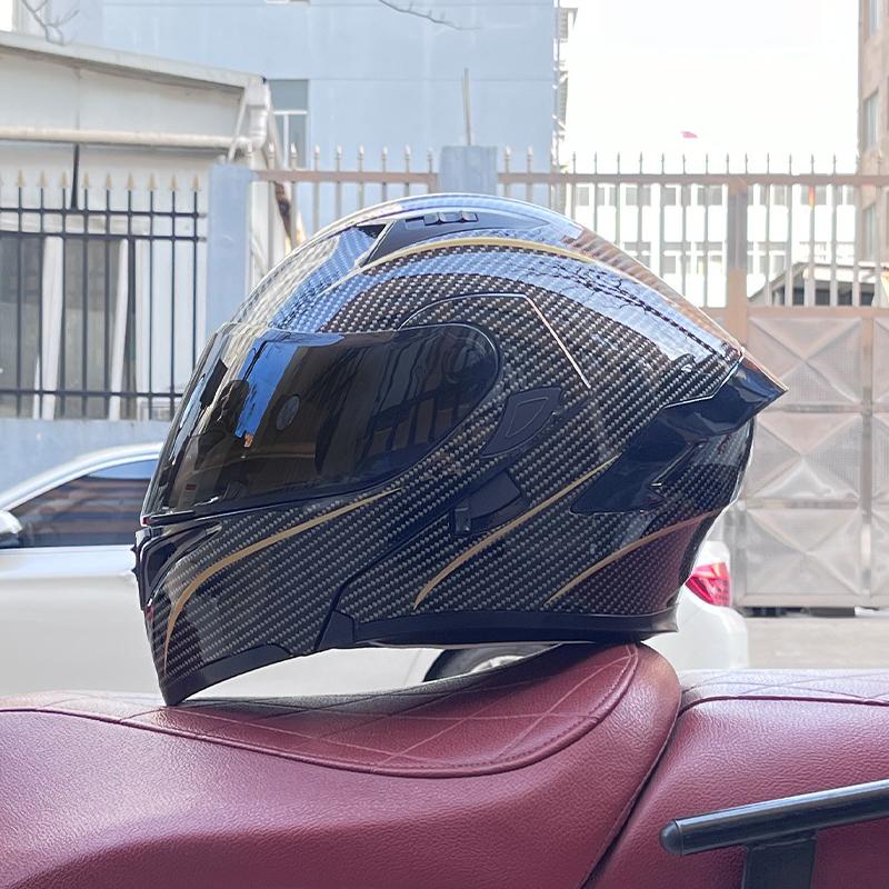 Motocyklové přilby Modulární vyklápěcí dvojité štíty Helma Celoobličejová Casque Moto Racing Motokros DOT Motocicleta