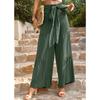 Women's casual pants loose solid color wide-leg pants