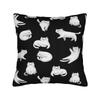 Maneki Neko Cat Lucky Cat Pillowcase Printed Fabric Cushion Cover Decoration Pillow Case Cover Home 18''