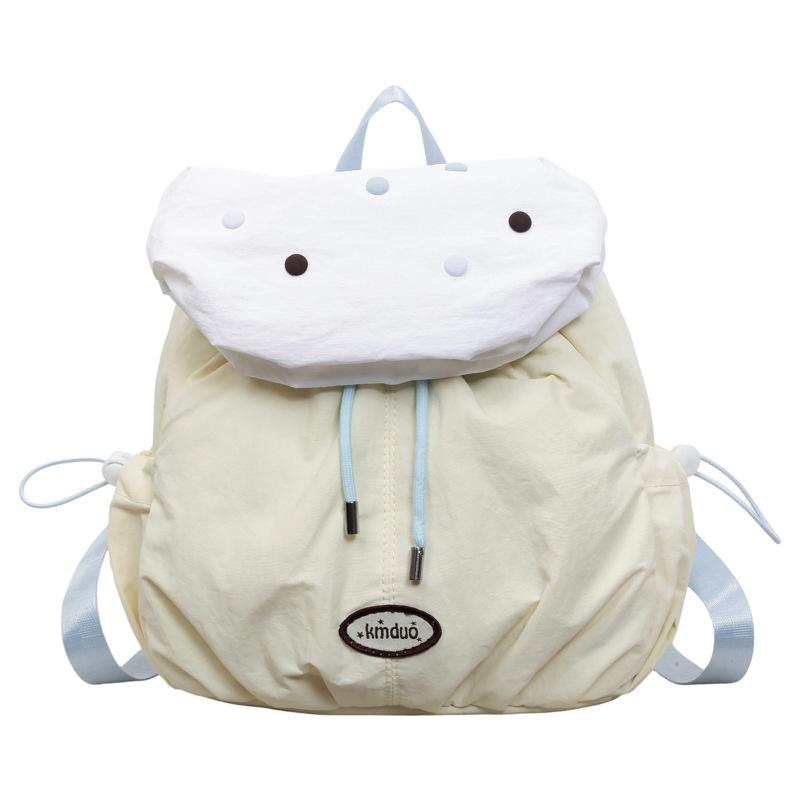Schoolbag Fashion Versatile Casual Backpack 1011 New Lightweight and Simple Women's Bag Large Capacity Girls Shopping Small Backpack Tide