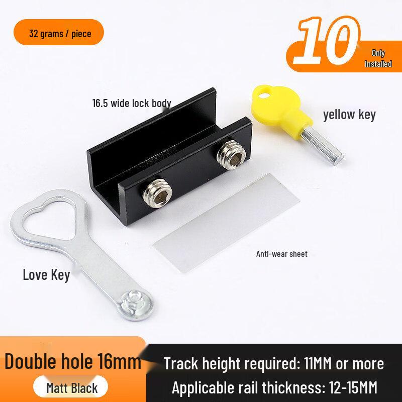 No-Drill Adjustable Window Safety Lock