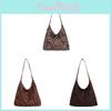 Street Style Leopard Print Tote Bag For Women Large Pu Material Casual Handbag