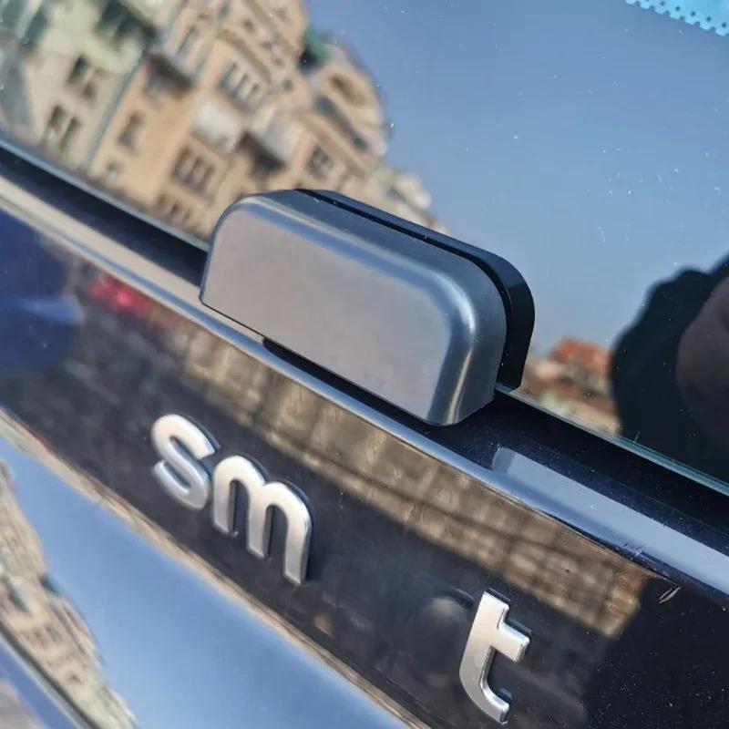 Heckstoßstange Kofferraumgriff Aufkleber Hilfsknopf für Smart fortwo 451 (2007-2014) – Außentürgriffabdeckung & Dekoratives Zubehör