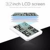 LCD Digitales Thermo-Hygrometer Ultradünn Einfach Smart Home Elektronisches Digitales Thermometer Hygrometer Wanduhr