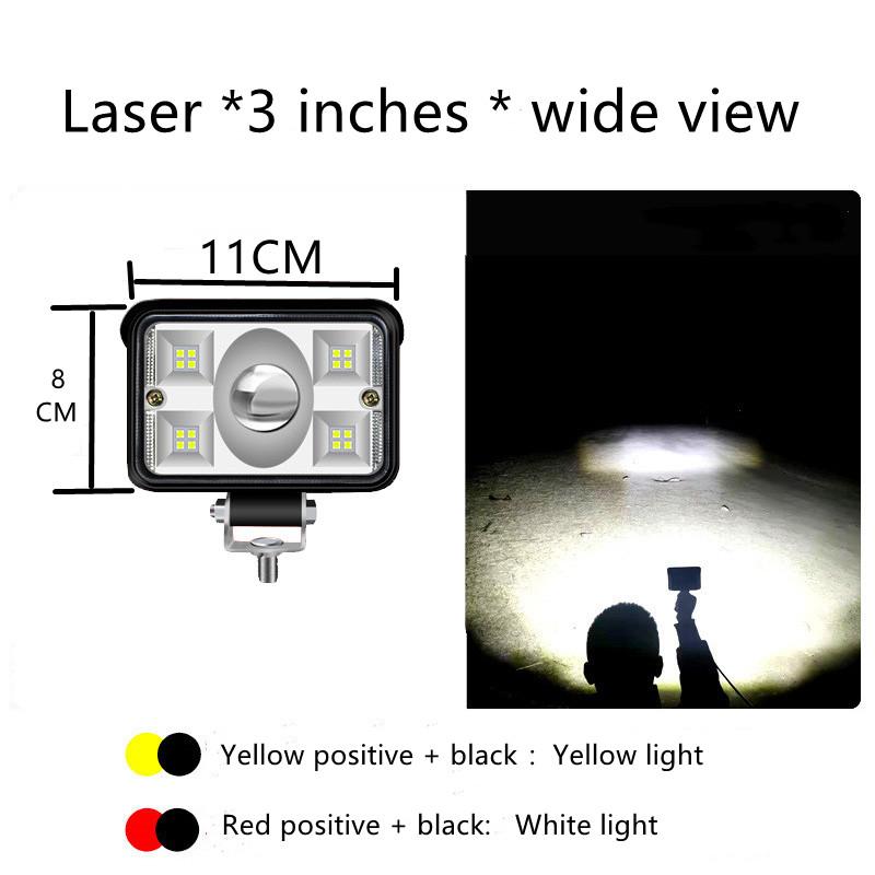 1X LED spotlight 12-80V strong light super bright spotlight reversing light waterproof Fog light car truck general headlight