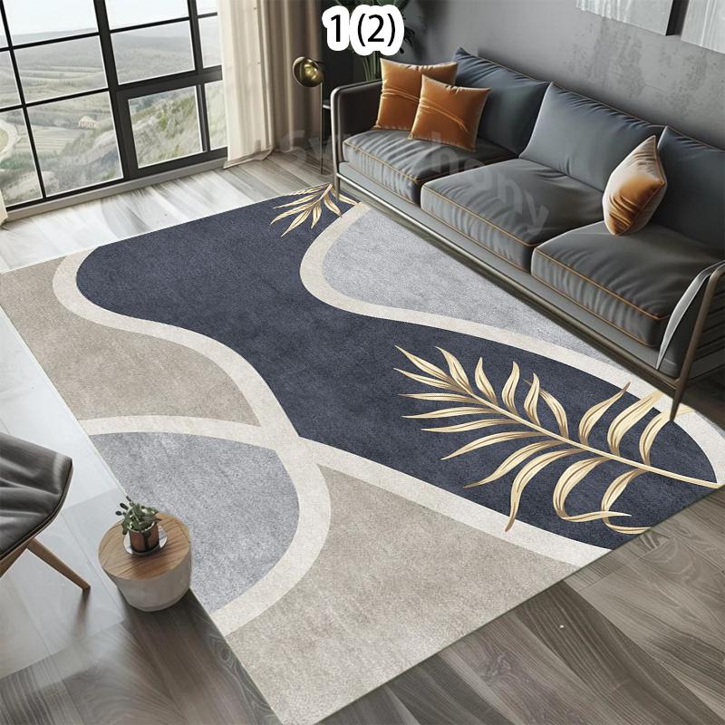 Leichter Luxus Wohnzimmer Teppich Schlafzimmer Rutschfest und Schmutzabweisend Sofa Couchtisch Decke und Heimdekoration