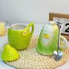 Creative and Quirky Cabbage Cup Abstract Bitter Gourd Mug for Friends Gifts for Couples Wealth Cup