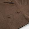 Womens Faux Suede Wrap Tie Coat 2026 Fall Winter Vintage Commute Blazer Collar Jacket