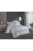 Martin Bedding Set 4 Pcs, Duvet Cover, Bed Sheet, Pillowcase, Double Size, Self Patterned, Wedding, Daily Use