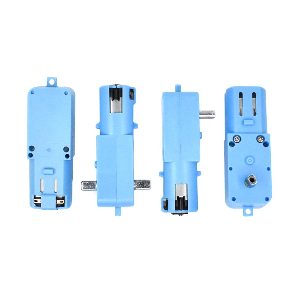 DC 3V-6V 1:90 Metal Dişli Motor Tamamı Metal/Yarı Metal Tek Eksenli Dişli Motor Robot Akıllı Araç Hız Düşürücü TT Motor Mavi