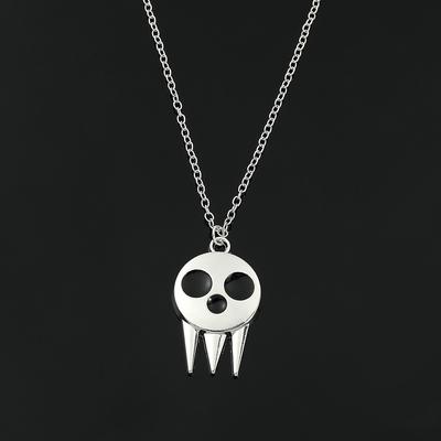 Comic-Zubehör SOUL EATER Death the Kid der Gleiche Totenkopf-Halskette Horror-Stil Souvenir-Requisiten Schmuck Halskette Geschenk für Fans