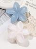 2 Pcs Hawaiian Flower Claw Clips for Women,Marble Vein Flower Hair Claw Clips for Thin Hair,Cute Beach Hair Accessories