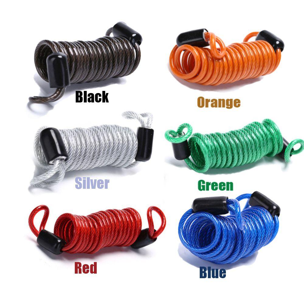 Elastic Safety Parts Accessories Motorcycle Theft Protection Spring Cable locks Alarm Disc lock Anti-theft rope Disc Brake Bag