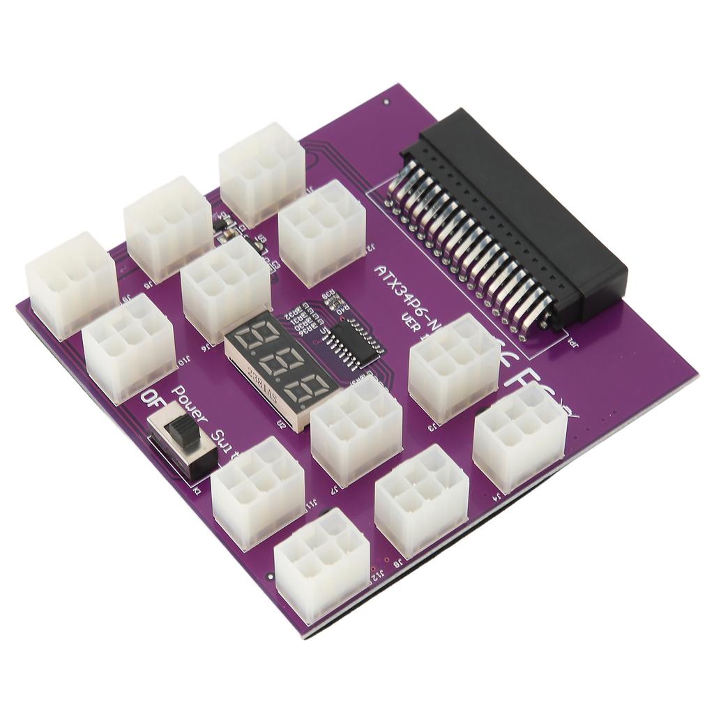 Power Supply Breakout Board Adapter 12 Connectors Power Distribution Board Module for 7001484 Power Supply