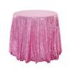 Polyester Sequin Tablecloth Solid Color Glitter Tablecloth Sparkling Table Cover  Wedding Birthday