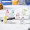 1/5Pcs Mini Resin Fluorescent Santa Claus Miniature Landscape Figurines Fairy Garden Decor Snow Landscape Model Ornaments