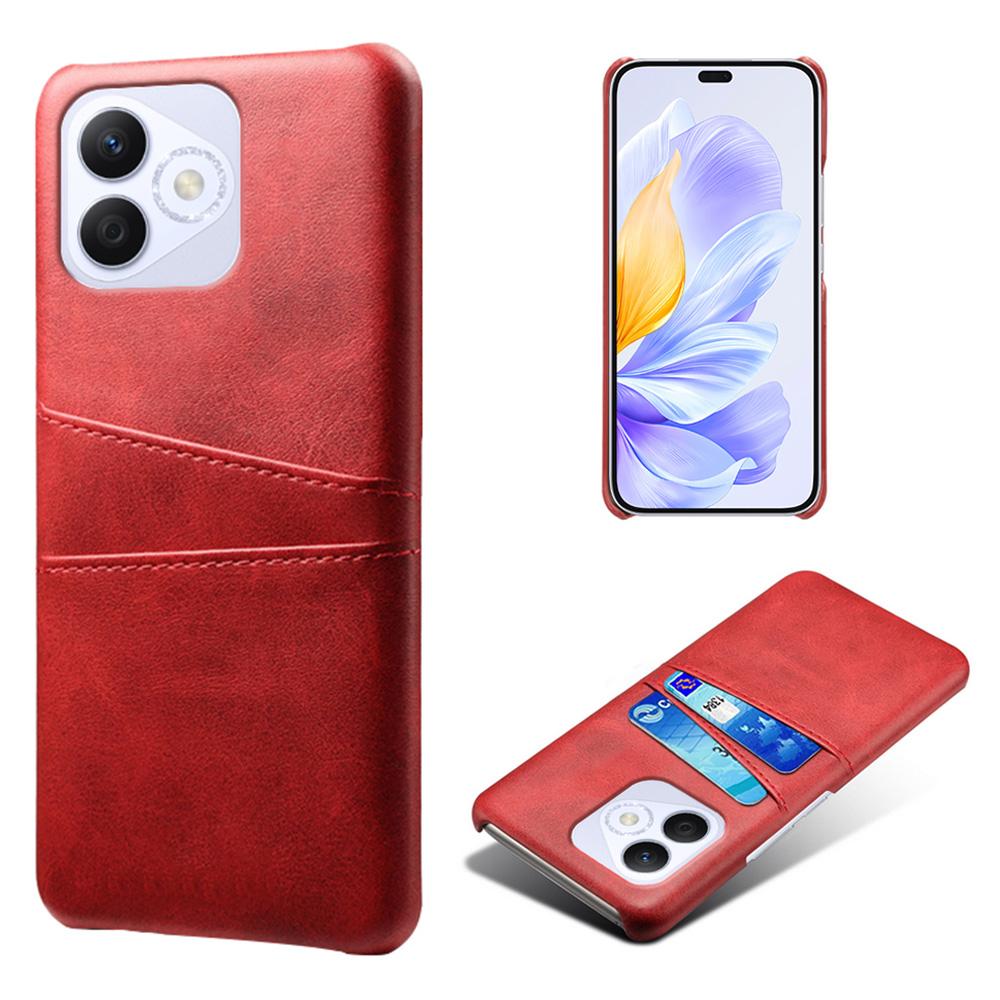 For Honor X60i 5G Case Dual Card Slots PU Leather+Hard PC Phone Cover