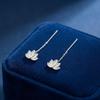 Popular Lotus Tassel Earrings: New Chinese Style Slimming Ear Studs with Lotus Pod Flower for Women