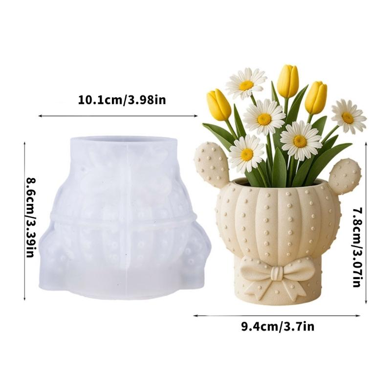 Silikonová forma na nádobu pro pryšce Květináčové formy Formy na rostliny Vhodné pro odlévání pryskyřice Šperky a Domácnost