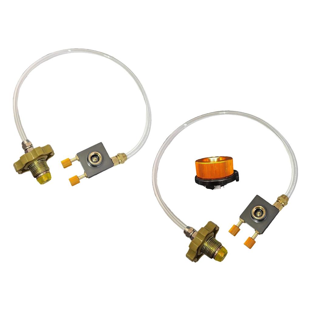 Propane Refill Adapter Metal Gas Cylinder Hose Gas Refill Adapter for Outdoor Camping Stove Hiking