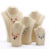 Necklace Pendant Display Bust Mannequin Stand Holder Rack, Linen 235*390mm