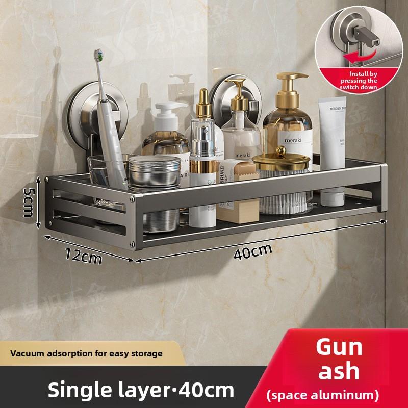 Bathroom Shelf Toilet Suction Cup Wash Rack Bathroom Dormitory Toilet Toothbrush Toiletries