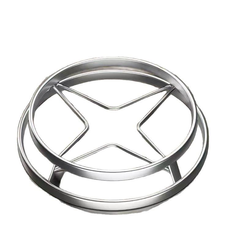 Thickened Stainless Steel Heat-Resistant Pot Holder with Anti-Scald Mat and Storage Rack