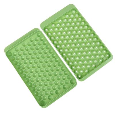 1 Pezzo Stampo Mini Vaschetta per Cubetti di Ghiaccio a 104 Griglie Stampo Mini Produttore di Cubetti di Ghiaccio per Alimenti Rilascio Facile Stampini Rotondi per Ghiaccio per Whiskey Bevande Fredde