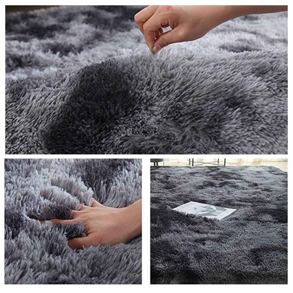 50x80cm Plush Carpet Long Hair Sofa Cushion Rugs Soft Imitation Wool Pad  Home
