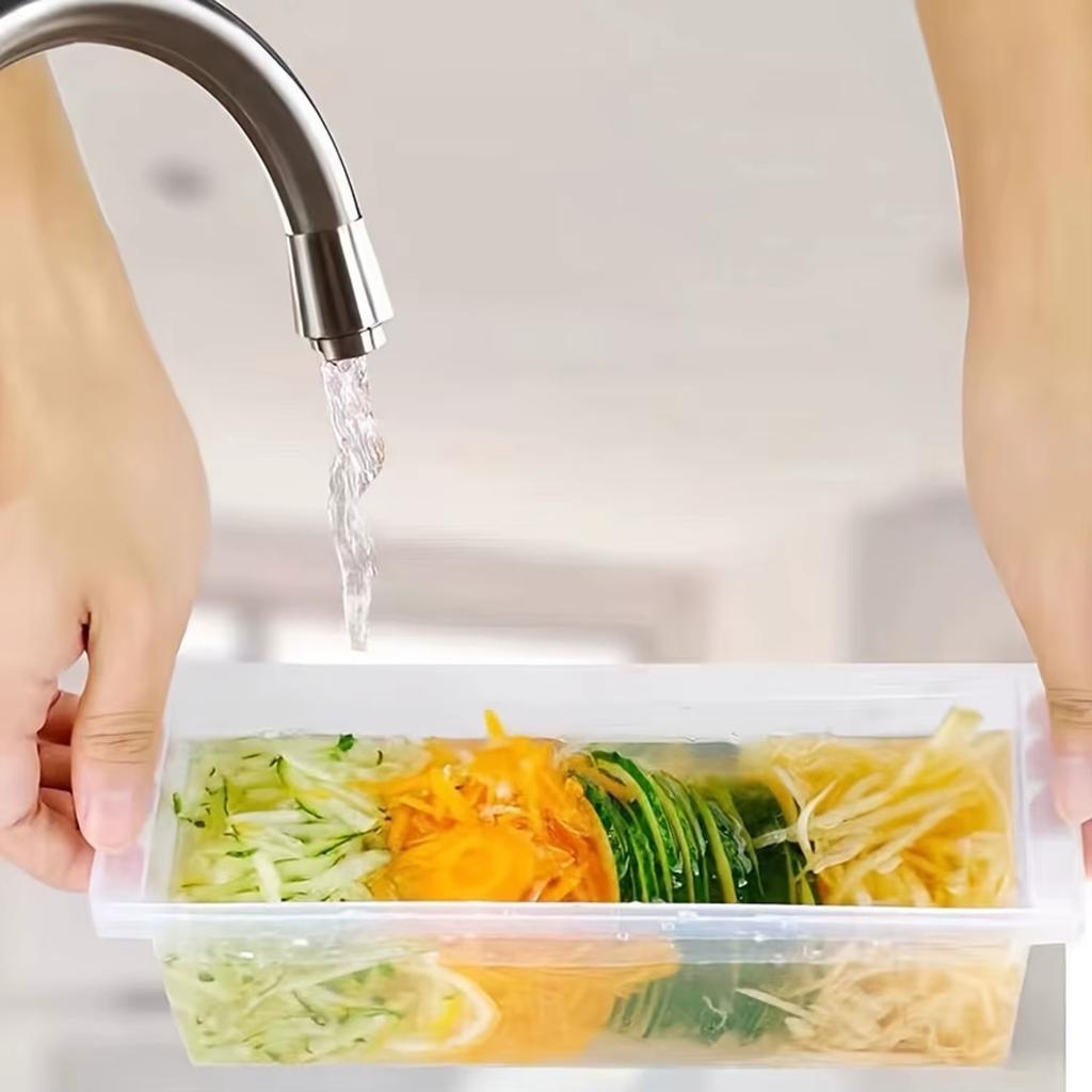 5-In-1 Multifunctional Vegetable Chopper & Slicer Durable Abs Perfect For Outdoor Cooking Vegetable Slicer Cutter Kitchen Tools